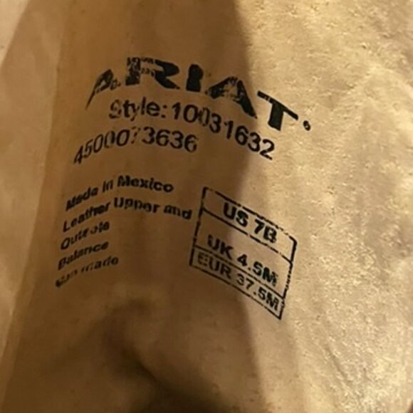 ARIAT Circuit Salem Western Boot SIZE 7 - Picture 8 of 11